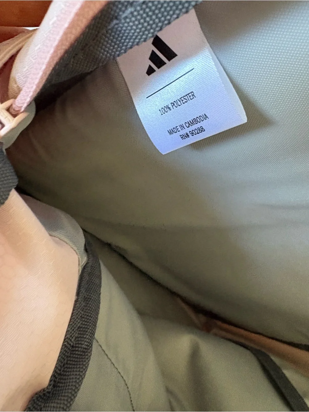 adidas Light Pink Backpack with White Logo - Picture 5 of 6